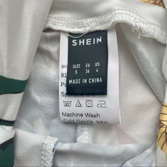 NEW SHEIN HIGH RISE FLORAL LEGGINGS - S - Picture 6 of 10